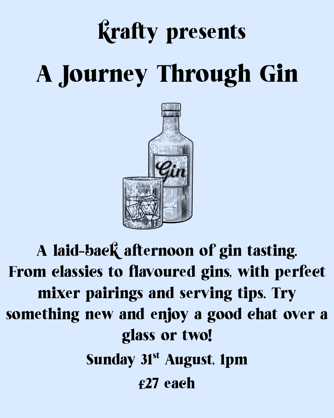 Krafty presents: A journey through Gin