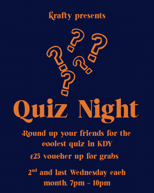 Krafty’s Quiz Night! 10th September