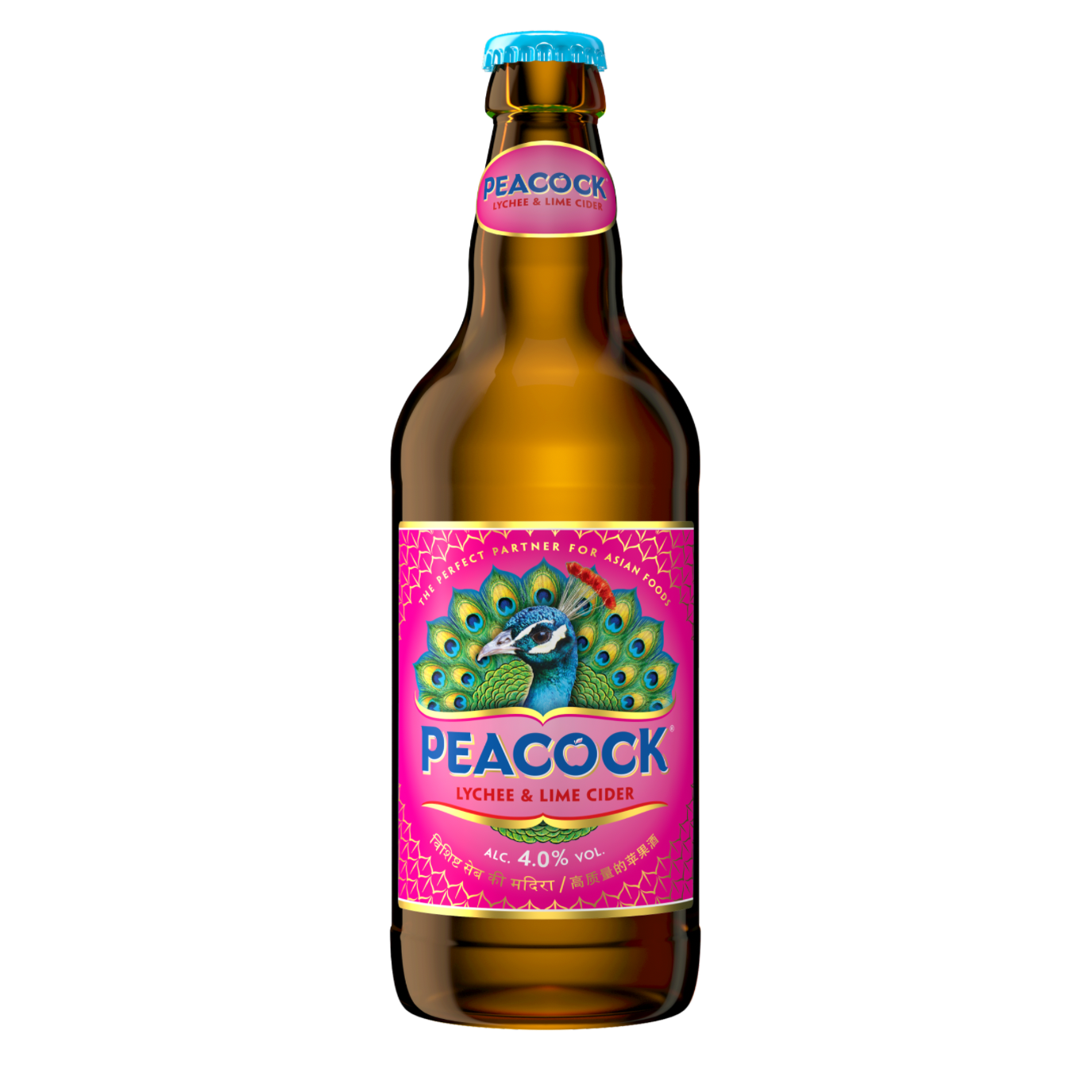 Peacock Lychee & Lime Cider